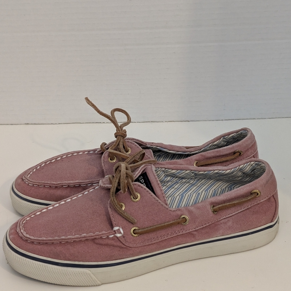 SPERRY Top-Sider Women's 9447855 Canvas Pink Shoes Size‎ 7.5 M